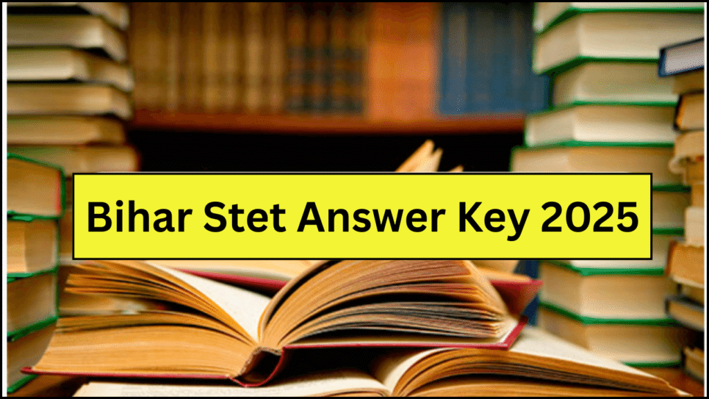 Bihar Stet Answer Key 2025